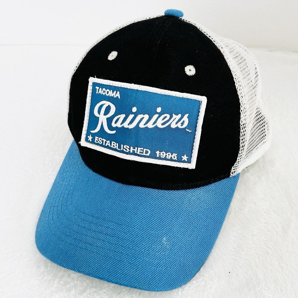 Tacoma Rainiers Minor League Baseball Trucker Hat Cap Adjustable Strapback Black
